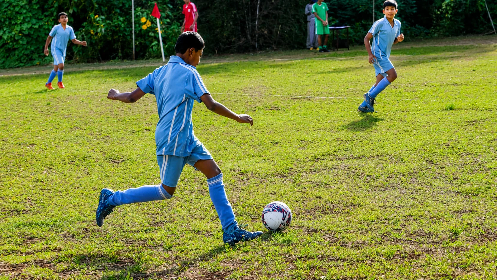 Student playing sport